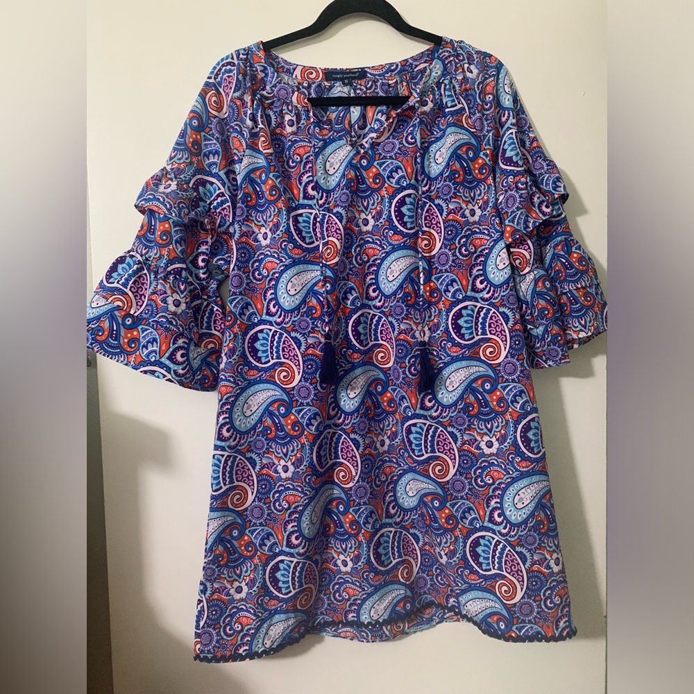 Beautiful Simply Southern paisley women’s dress size S